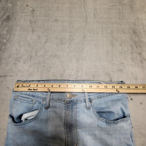 Levis 724 Jeans Womens 30 High Rise Straight Distressed Hem Denim Pants - Picture 7 of 9